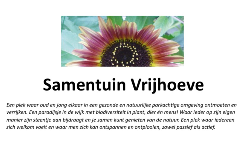Samentuin Vrijhoeve