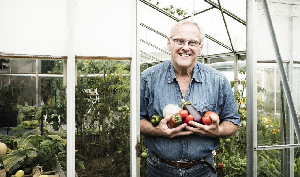 Jos van Hoecke in de serre