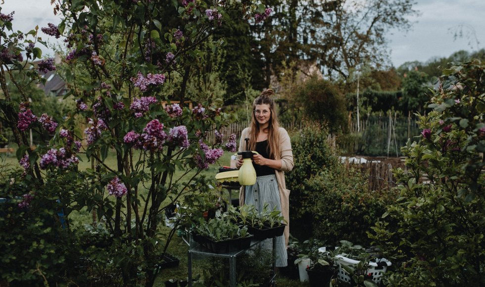 De ecotuin van Riella en Teun