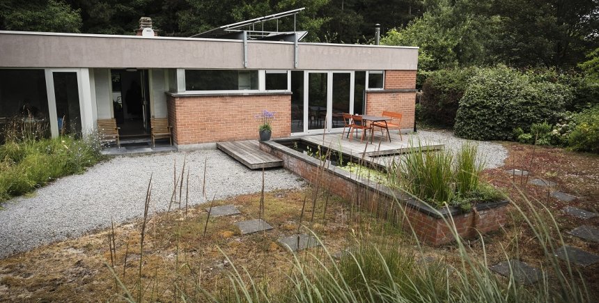 Parkeerterrein wordt tuin