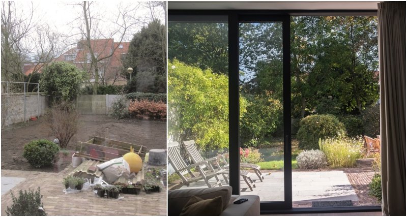 Stadstuin: voor en na