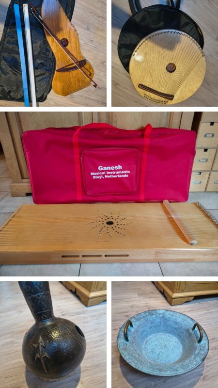 Monochord en andere meditatie muziekinstrumenten 