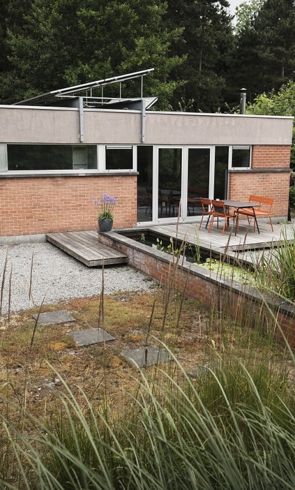 Parkeerterrein wordt tuin