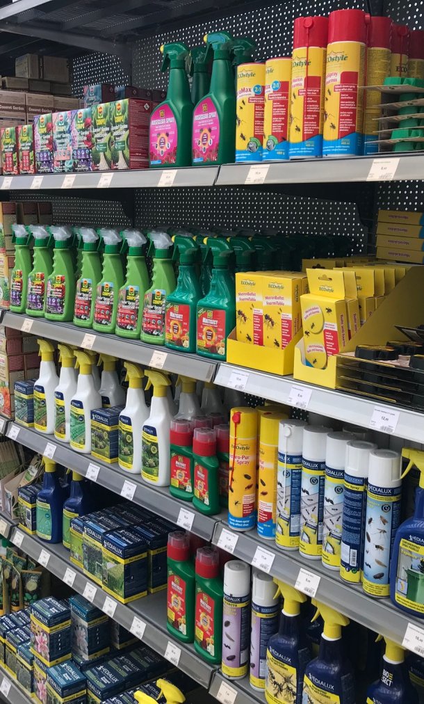 Pesticiden in winkelrek