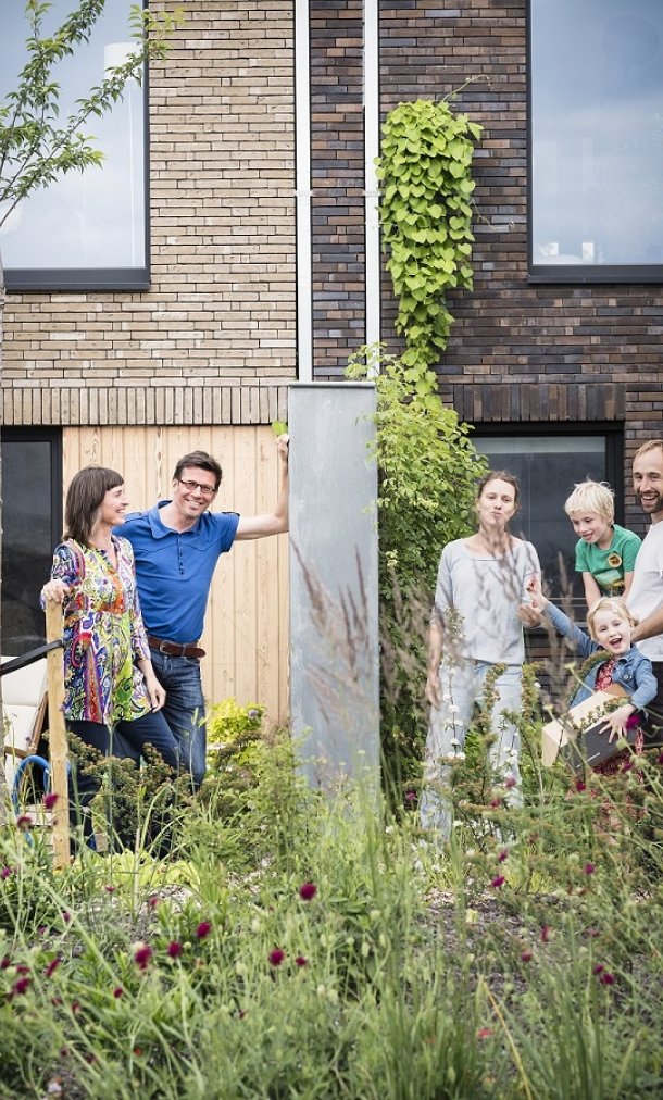 Twee gezinnen, één tuin