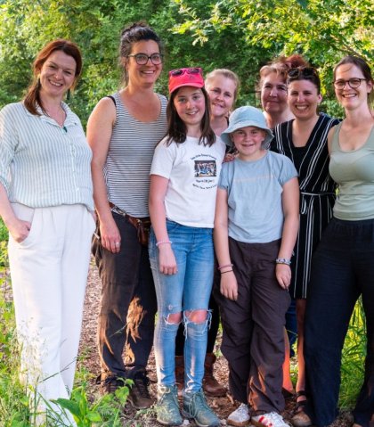 Vrijwilligers van het Voedselbos Oosterlindeveld - © Socius