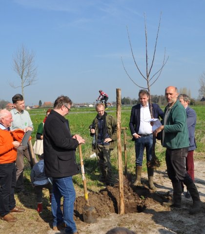 Aanplant voedselbos in Nevele