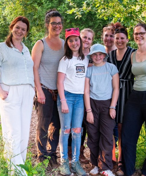Vrijwilligers van het Voedselbos Oosterlindeveld - © Socius