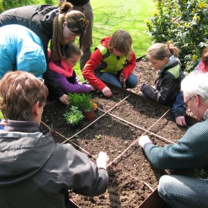 Groentetuin en kruidentuin van de familie Engelman