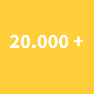 20.000 leden gingen je voor